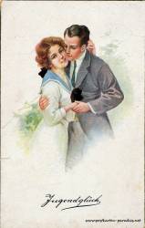 Alte Ansichtskarte Liebe, Paare