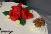 Kommunion Motiv Kuchen, rose