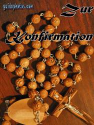 konfirmationskarte Rosenkranz